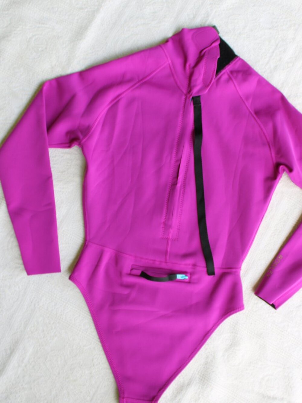 cynthia rowley victoria wetsuit ultaviolet pink neoprene scuba one pice wet suit - Picture 10 of 13
